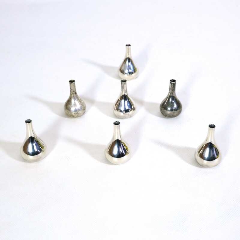 Set of 4 vintage candlesticks by Jens Quistgaard for Dansk