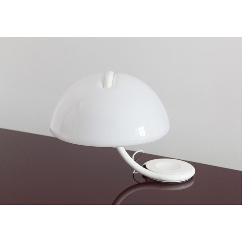 White Serpente lamp by Elio Martinelli for Martinelli Luce