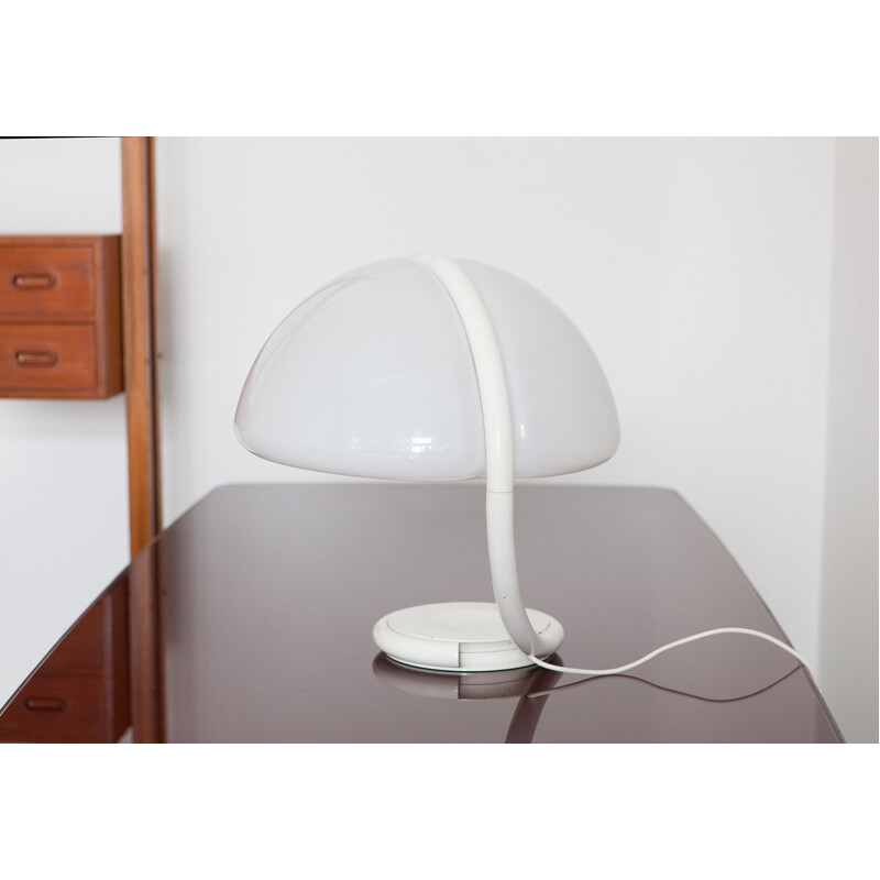 White Serpente lamp by Elio Martinelli for Martinelli Luce