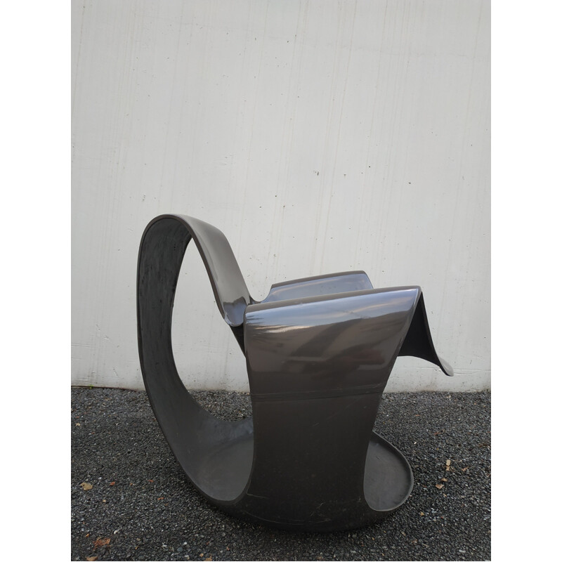 Black Albatros armchair by Danielle Quarante