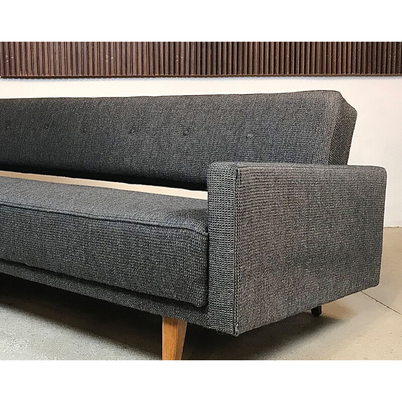 Canapé-lit gris vintage par Josef Pentenrieder