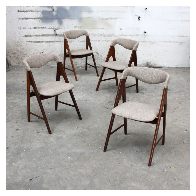 Scandinavian chairs, Kai KRISTIANSEN - 1960s