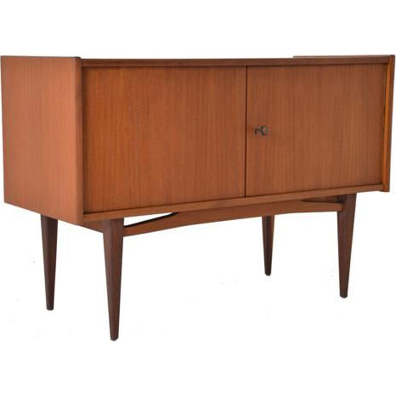 Little vintage scandinavian sideboard in teak 1960