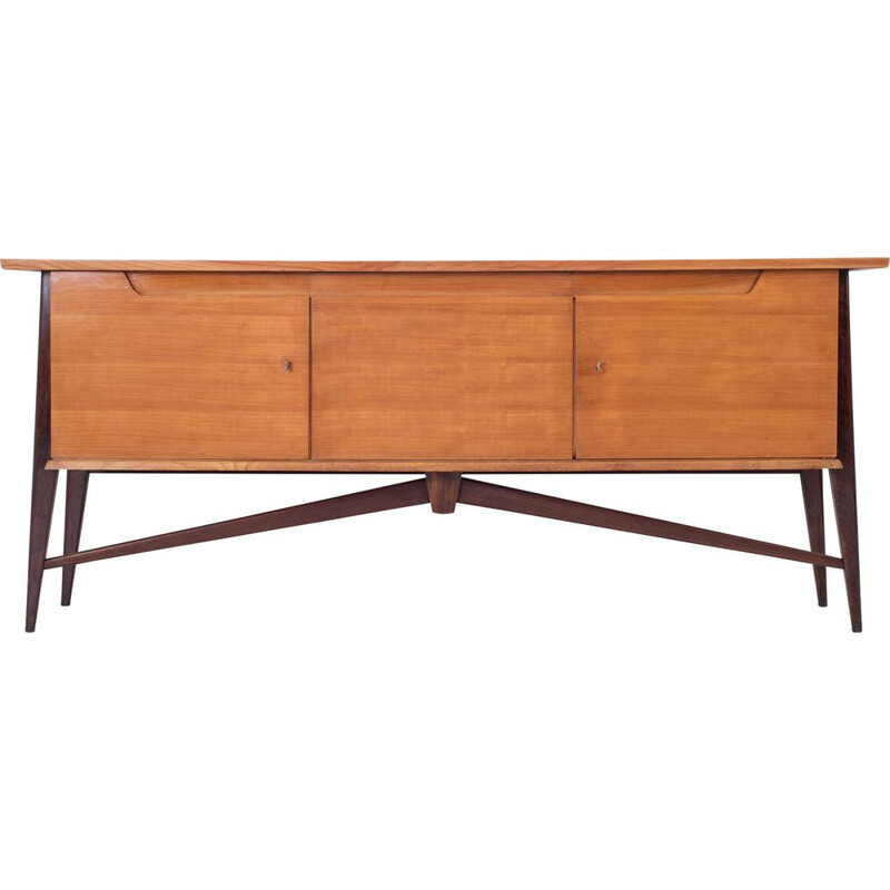 Vintage Two Tone sideboard by De Coene in cherrywood 1950