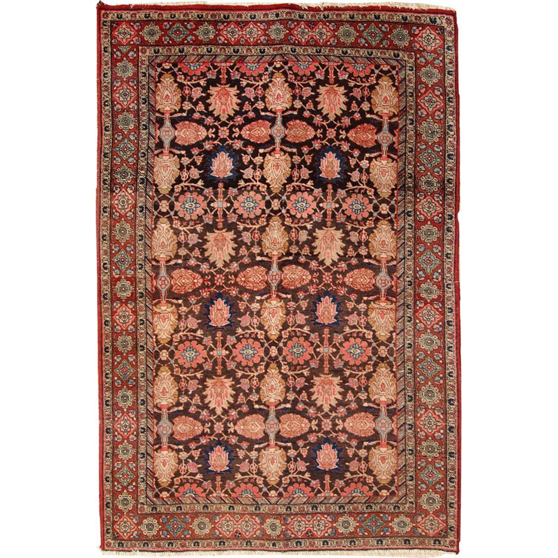 Vintage handmade Persian Bidjar rug