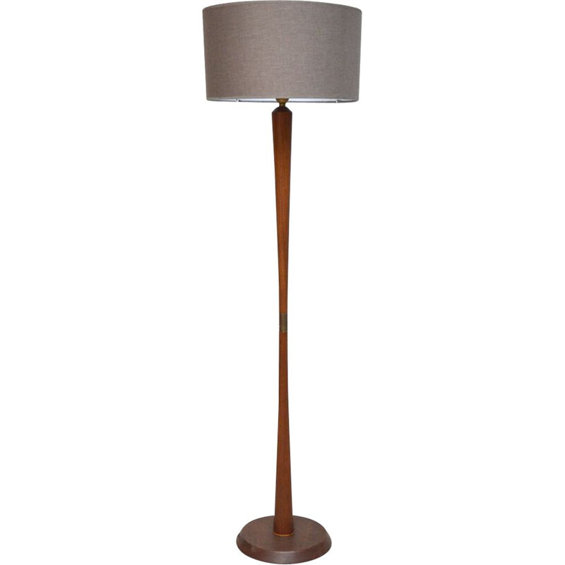 Vintage Danish floor lamp in teak