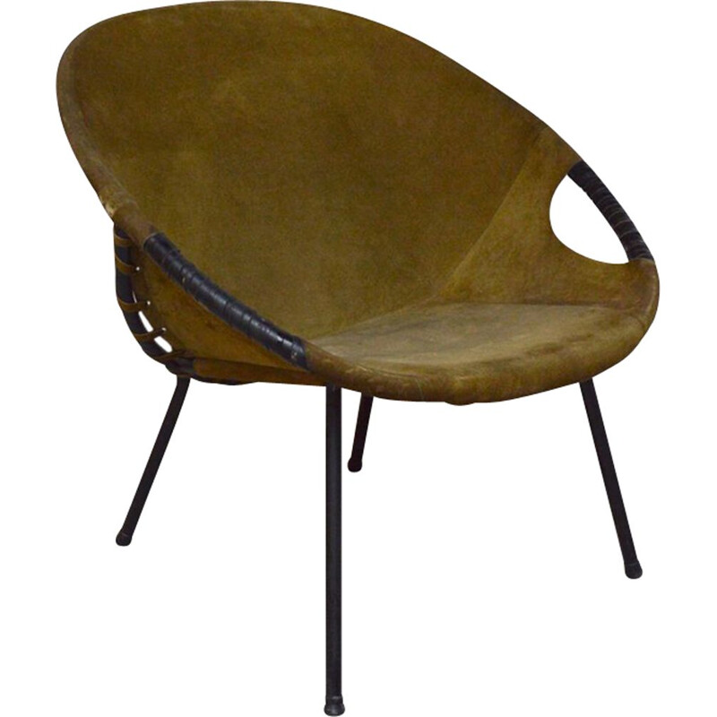 Vintage German "Circle" armchair by Lusch Erzeugnis