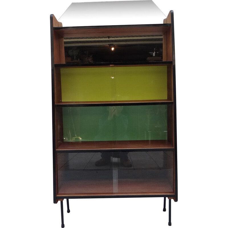 Vintage bookcase "Alta" by Fonteneau, France 1950s