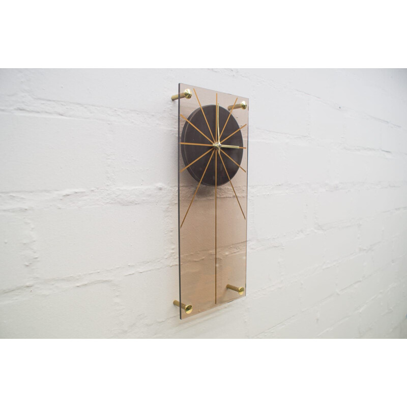 Reloj de pared vintage en plexiglás