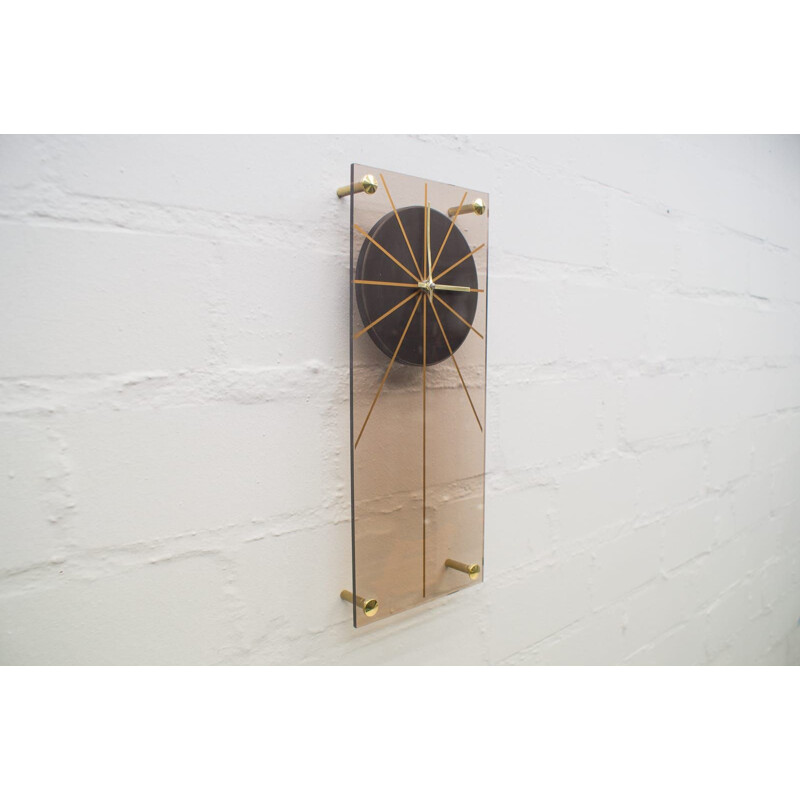 Vintage wall clock in plexiglas