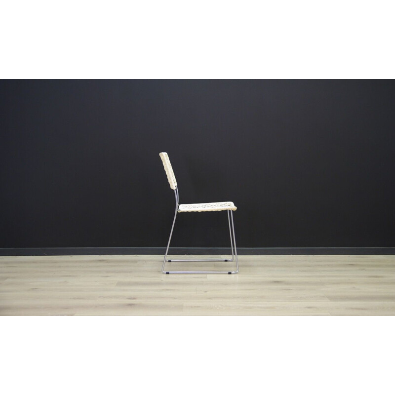 Set of 2 Scandinavian chairs in aluminum