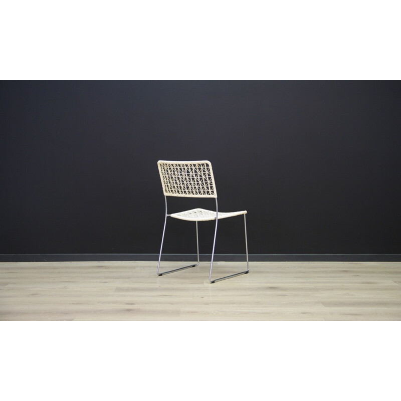 Set of 2 Scandinavian chairs in aluminum
