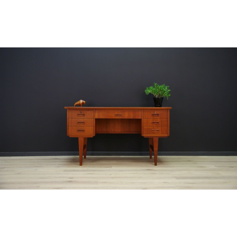 Vintage Scandinavian desk in teak