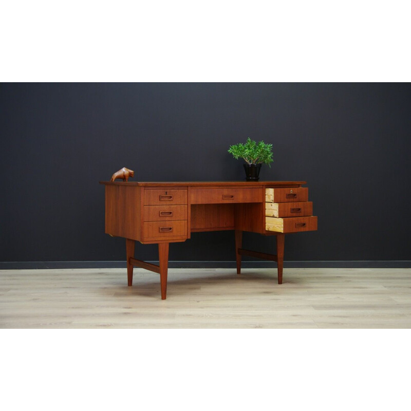 Vintage Scandinavian desk in teak