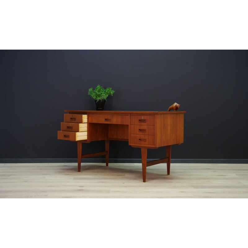 Vintage Scandinavian desk in teak