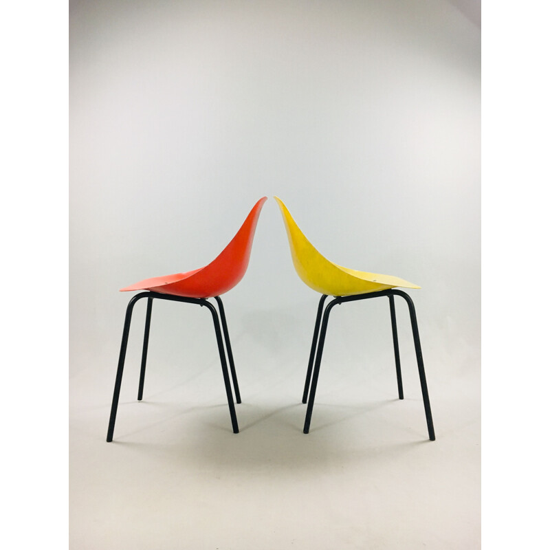 Set of 2 Ladybug chairs by René-Jean Caillette