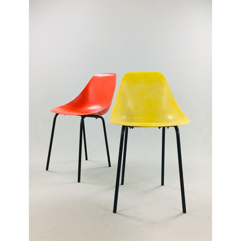 Set of 2 Ladybug chairs by René-Jean Caillette