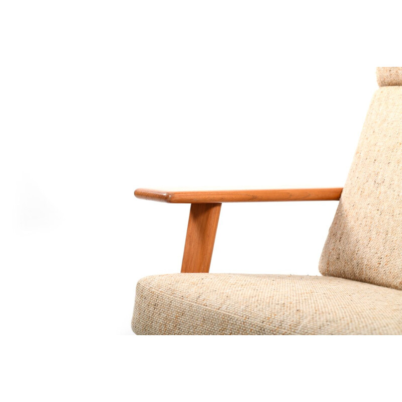 Vintage lounge chair "GE-290" in teak by Hans J. Wegner for Getama