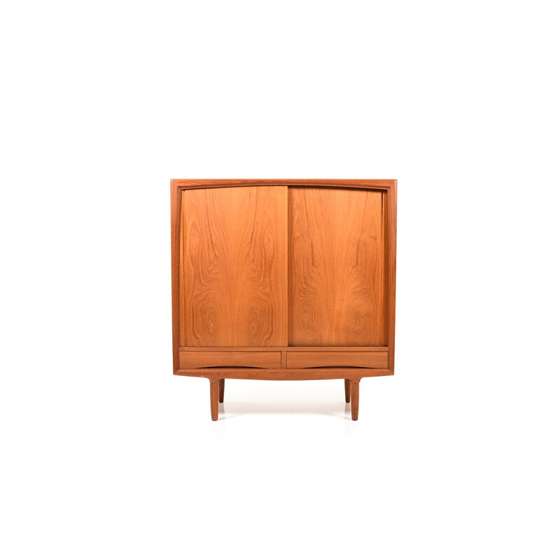 Vintage Danish highboard in teak by Gunni Omann for ACO