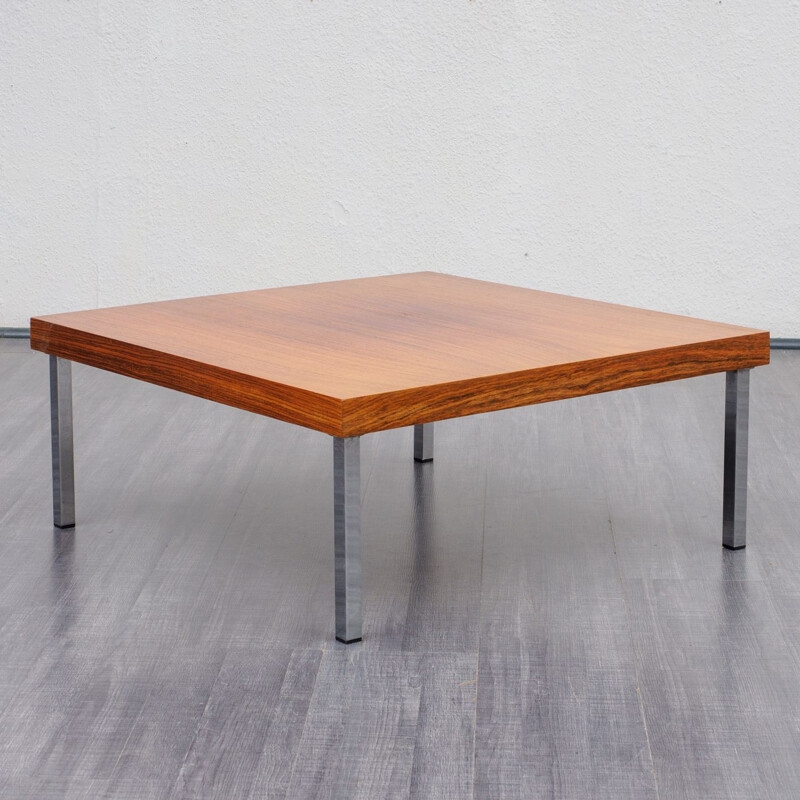 Vintage German coffee table in walnut