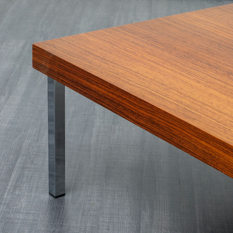 Vintage German coffee table in walnut