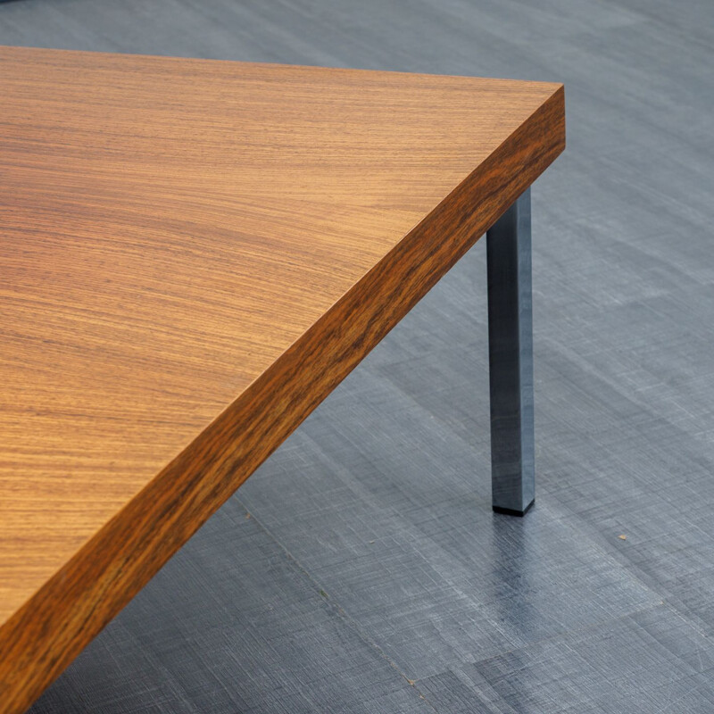 Vintage German coffee table in walnut