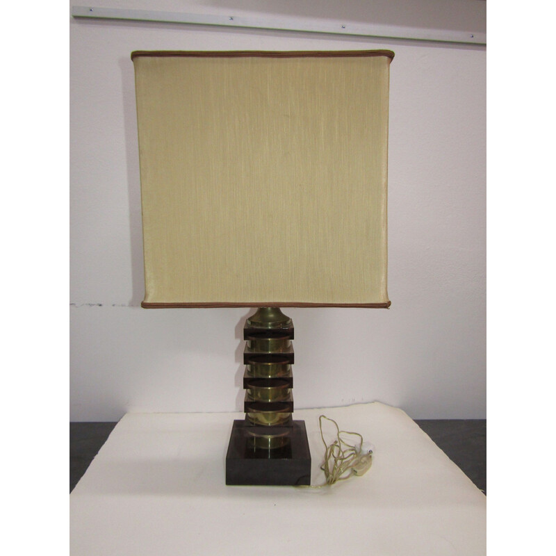Vintage lamp in plexiglass and metal, Italy 1970