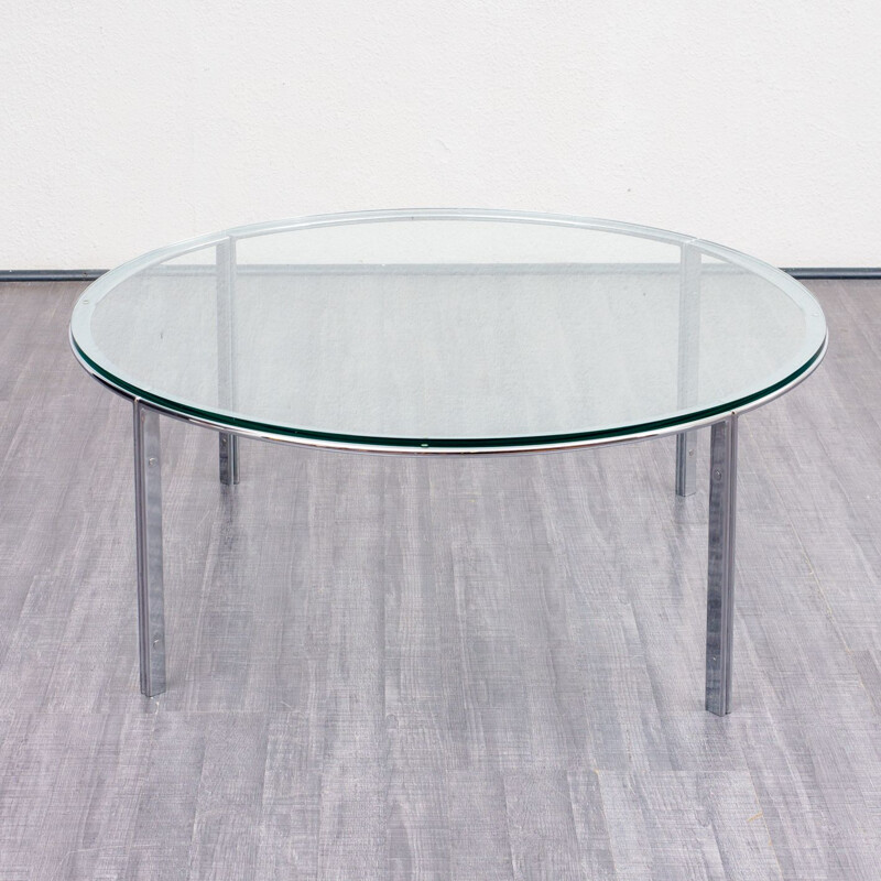 Vintage coffee table in glass by Horst Brüning for Kill International