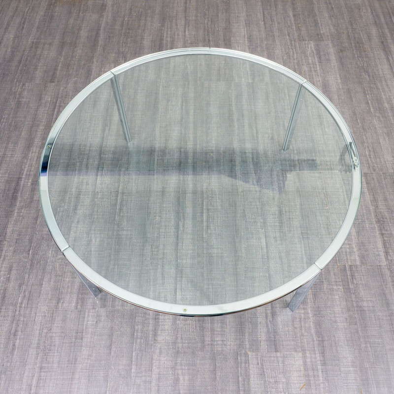 Vintage coffee table in glass by Horst Brüning for Kill International