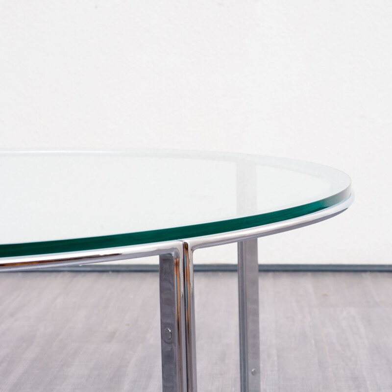 Vintage coffee table in glass by Horst Brüning for Kill International