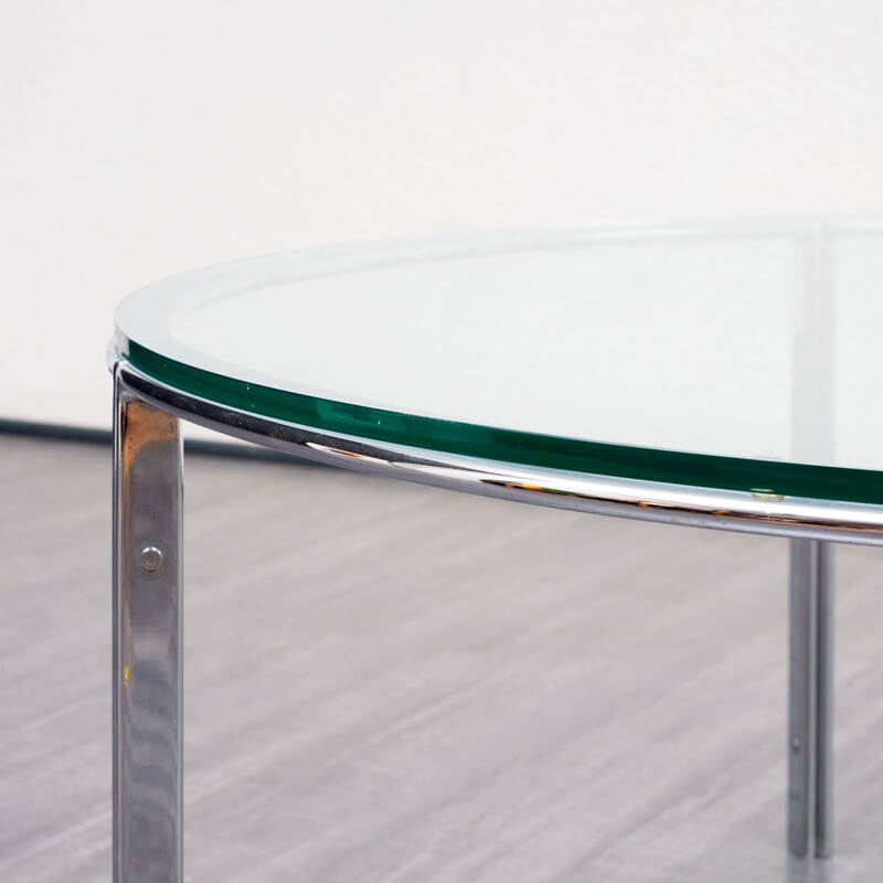 Table basse vintage en verre par Horst Brüning pour Kill International
