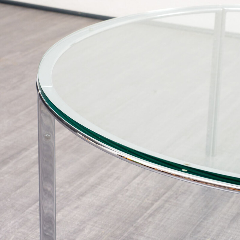 Vintage coffee table in glass by Horst Brüning for Kill International