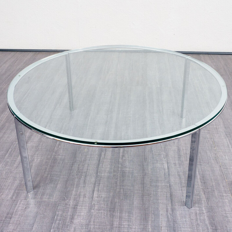 Vintage coffee table in glass by Horst Brüning for Kill International