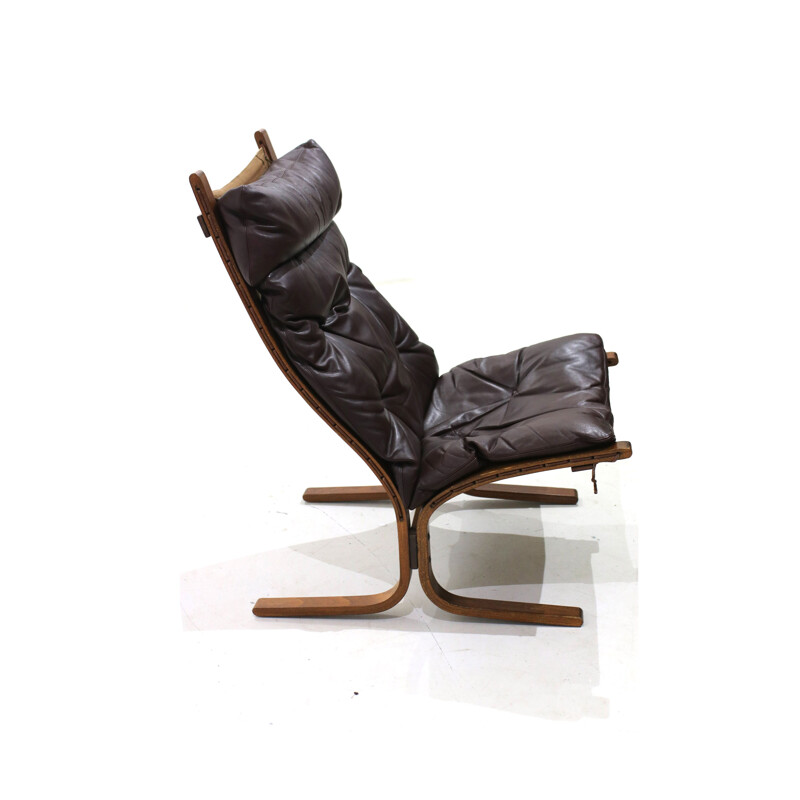 Vintage lounge chair and ottoman "Siesta" by Ingmar Relling for Westnofa