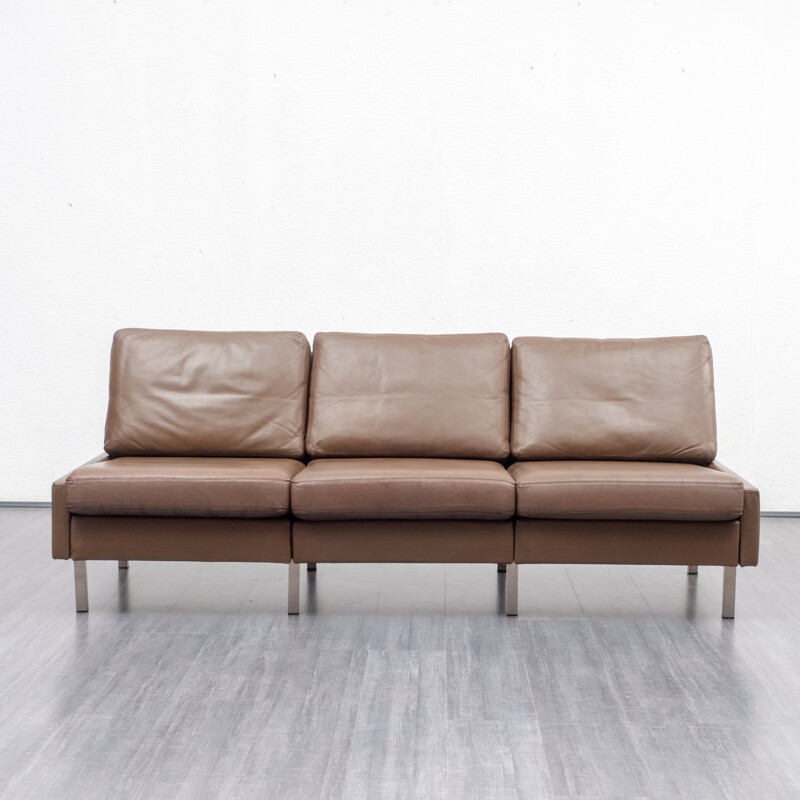 Vintage 3-seater sofa "Conseta" in leather by COR