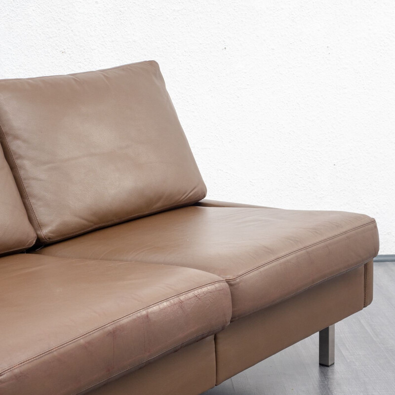 Vintage 3-seater sofa "Conseta" in leather by COR