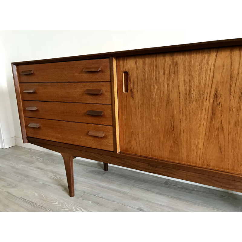 Enfilade vintage scandinave Trento pour Hugo Troeds en teck 1960