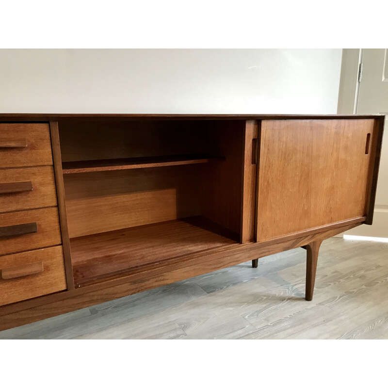 Enfilade vintage scandinave Trento pour Hugo Troeds en teck 1960