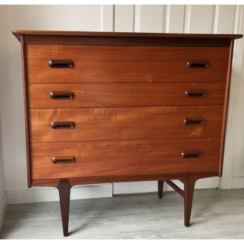 Vintage teak chest of drawers for Younger 1960