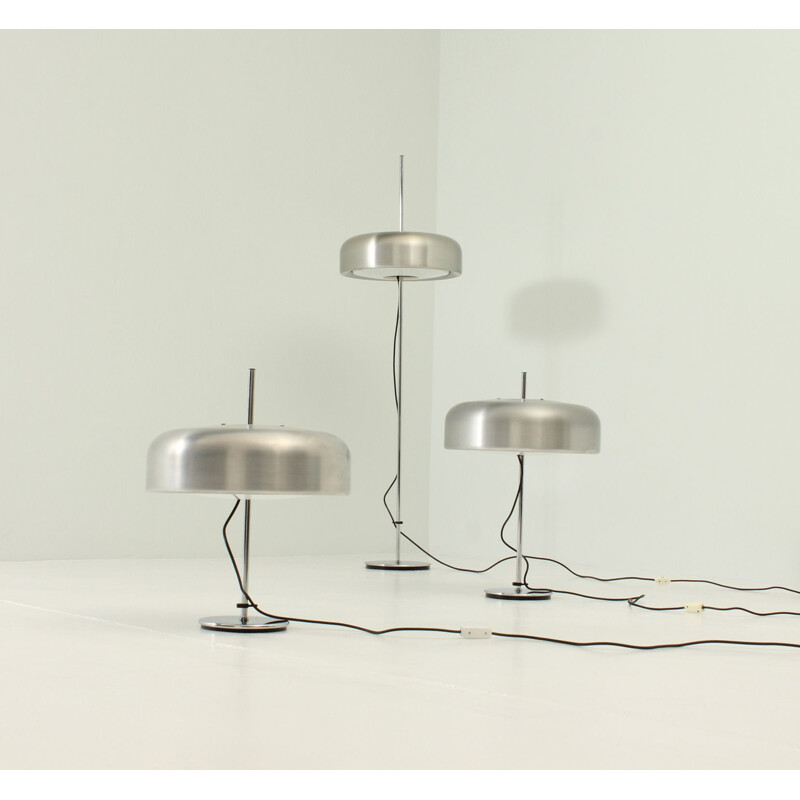 vintage Model 1370 floor Lamp by Staff in metal and aluminium 1960