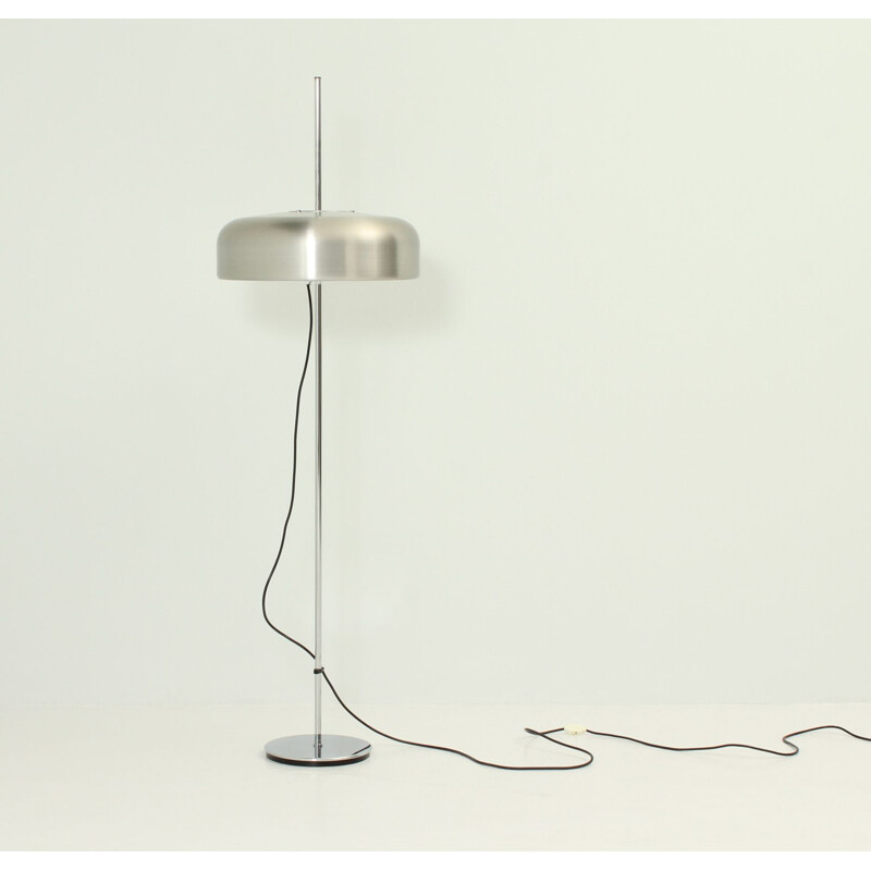 vintage Model 1370 floor Lamp by Staff in metal and aluminium 1960