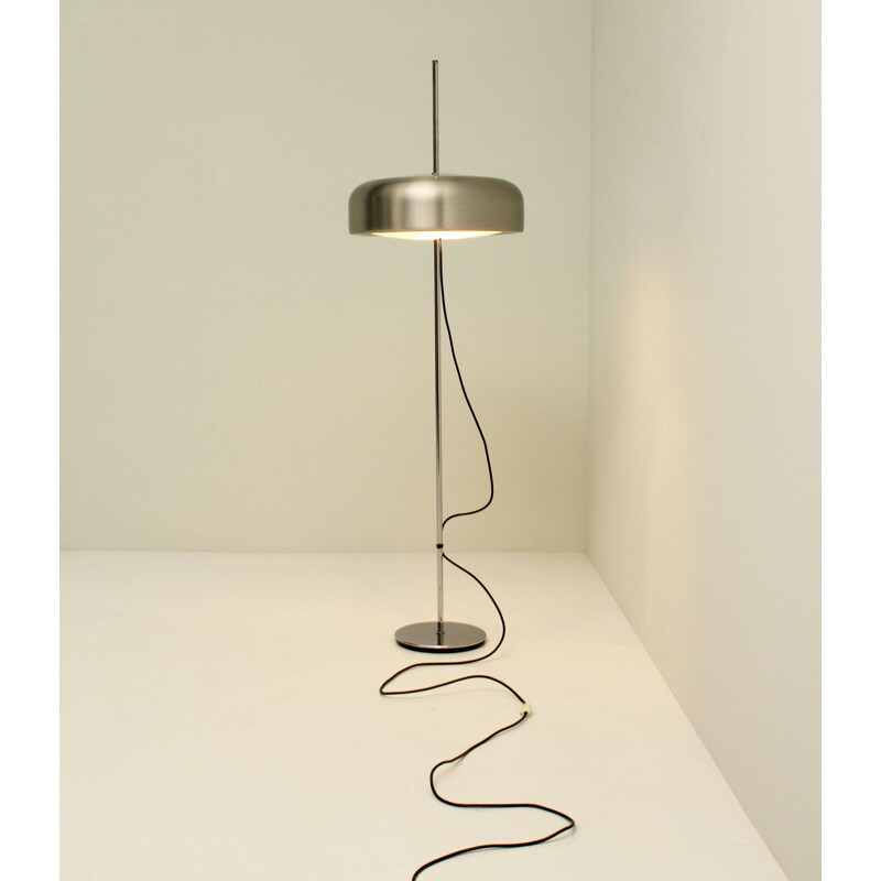 vintage Model 1370 floor Lamp by Staff in metal and aluminium 1960