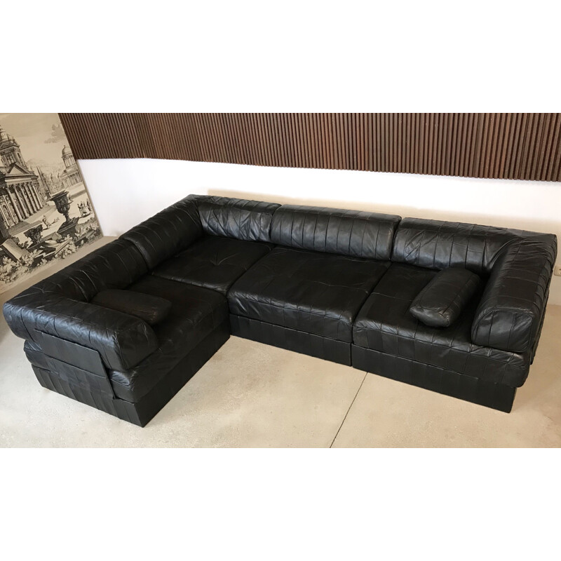 Vintage DS-88 Modular Patchwork-Leather Sofa by De Sede1970s