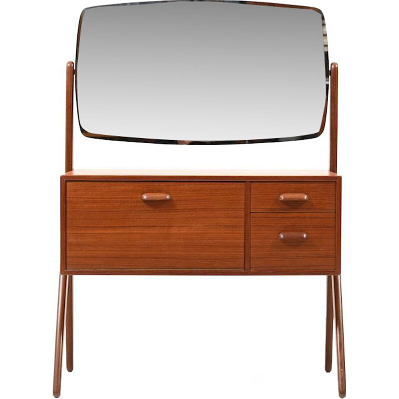 Vintage Danish dressing table with mirror