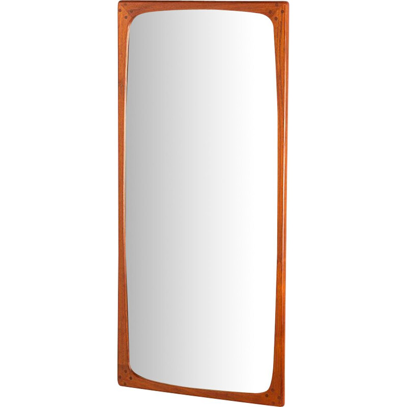 Vintage Danish teak mirror by Aksel Kjersgaard