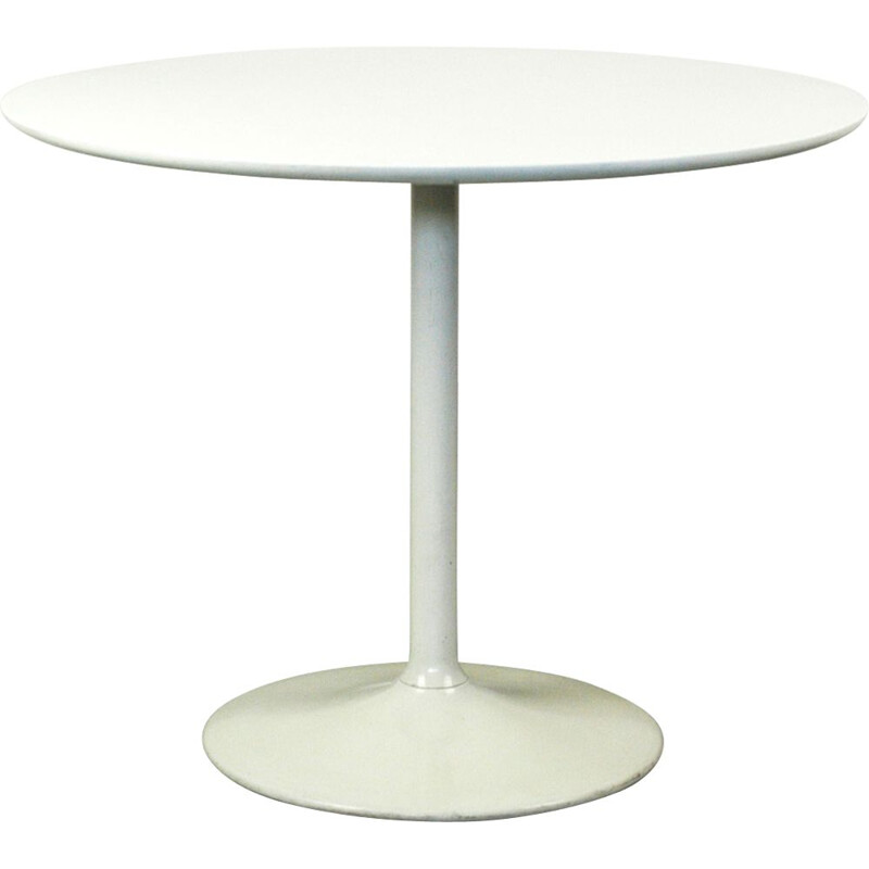 Tavolino bianco vintage di Opal, Germania 1960
