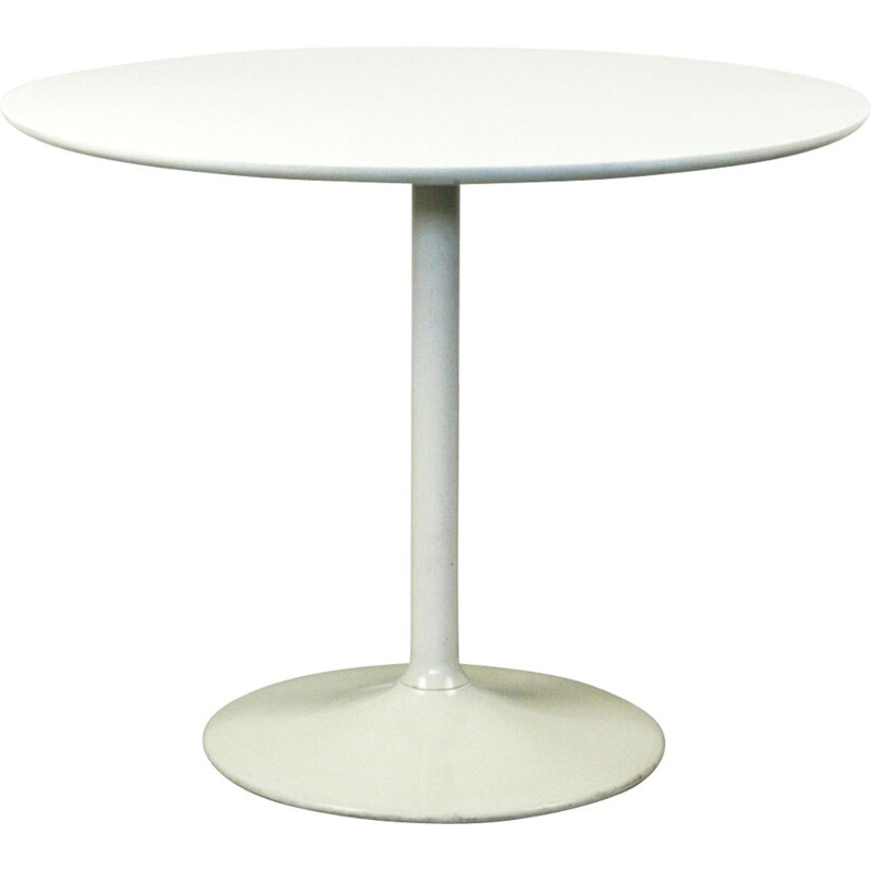 Vintage witte salontafel van Opal, Duitsland 1960