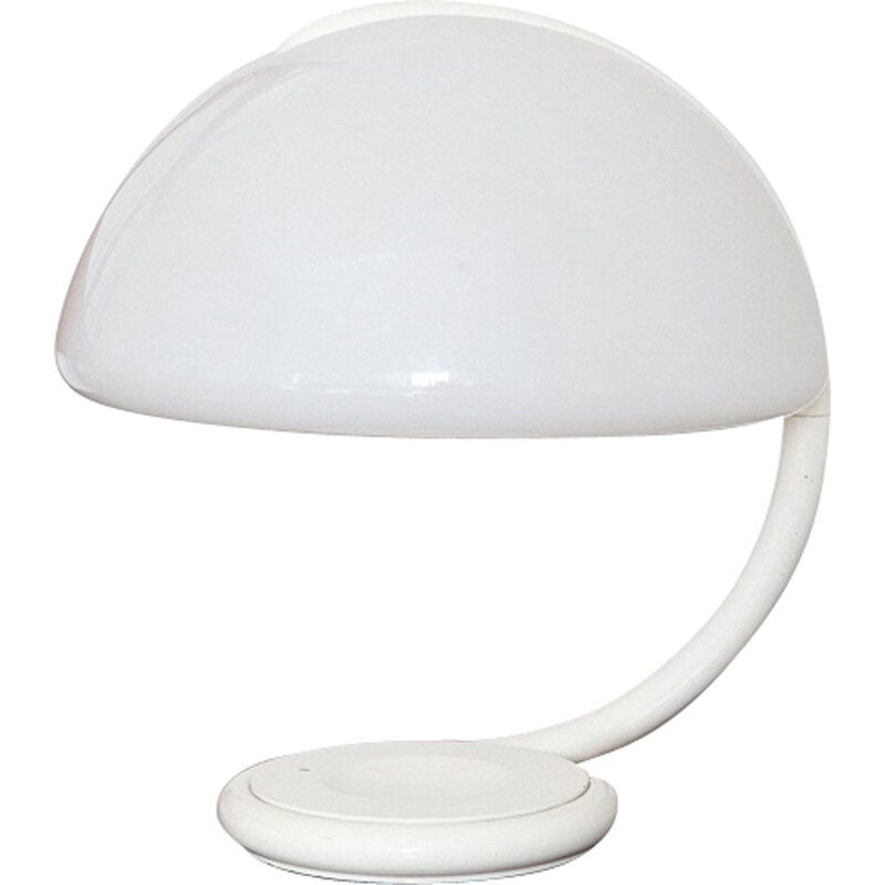 White Serpente lamp by Elio Martinelli for Martinelli Luce