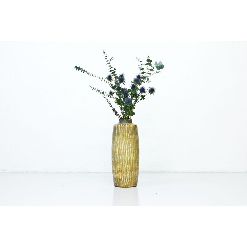 Vintage scandinavian Stoneware floor vase by Gunnar Nylund for Rörstrand