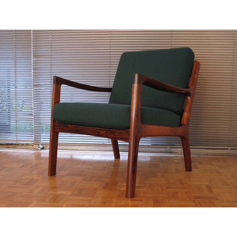 Vintage armchair in rosewood Ole Wanscher